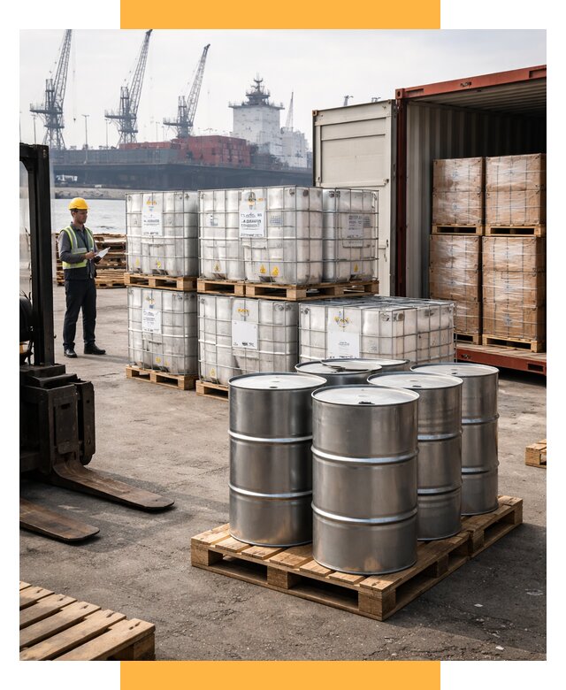 Доставка химического сырья из Индии от 253425 р. | СетСервис-Кнк