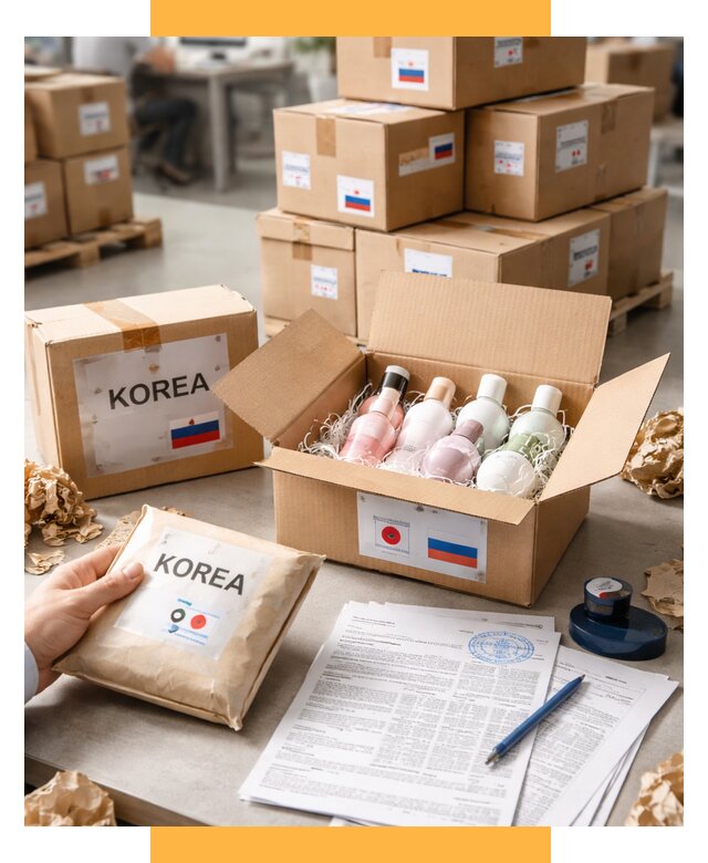 Доставка косметики из Кореи от 8616 р. под ключ | СетСервис-Кнк