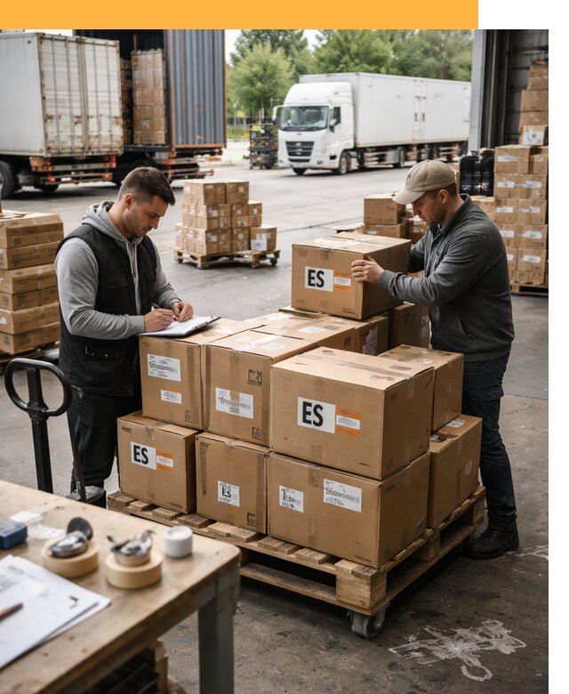 Доставка грузов в Испанию автотранспортом от 35480 руб