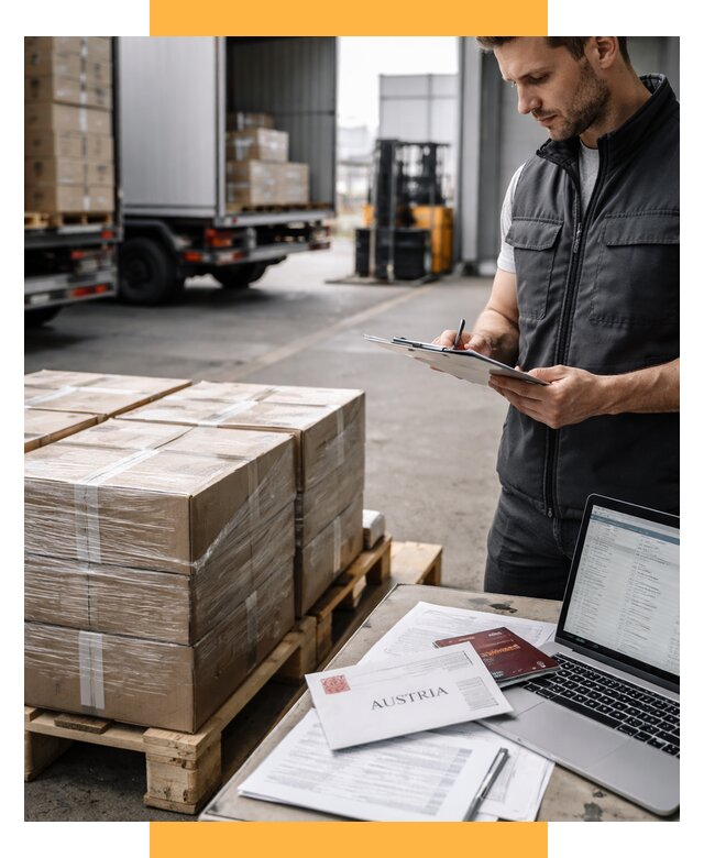 Доставка в Австрию от 65891 р. Логистика и экспорт СетСервис-Кнк