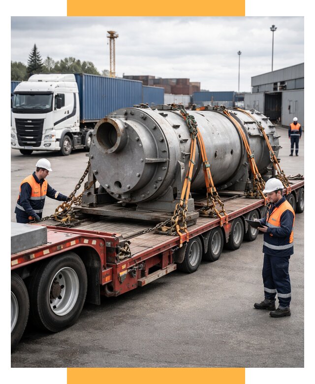 Перевозка тяжеловесных грузов под ключ от 152055 р. | СетСервис-Кнк