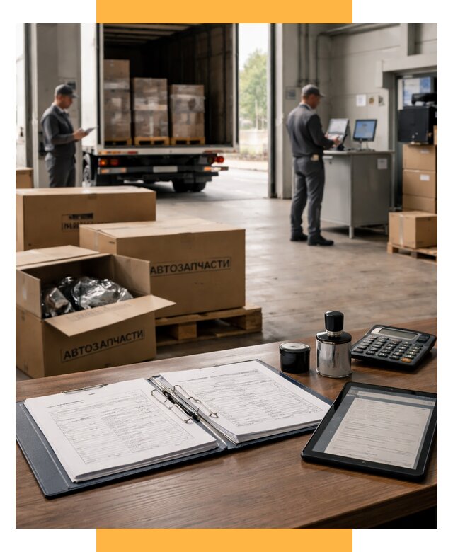 Таможенное оформление автозапчастей под ключ от 8616 р., СетСервис-Кнк
